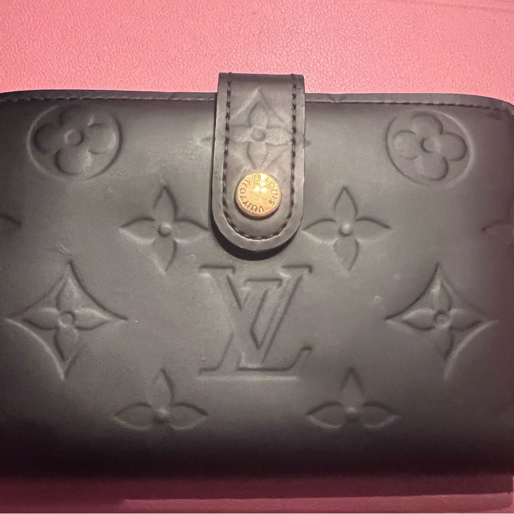 Louis Vuitton Black Embossed Wallet